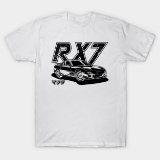 RX7  (Black Print) T-Shirt